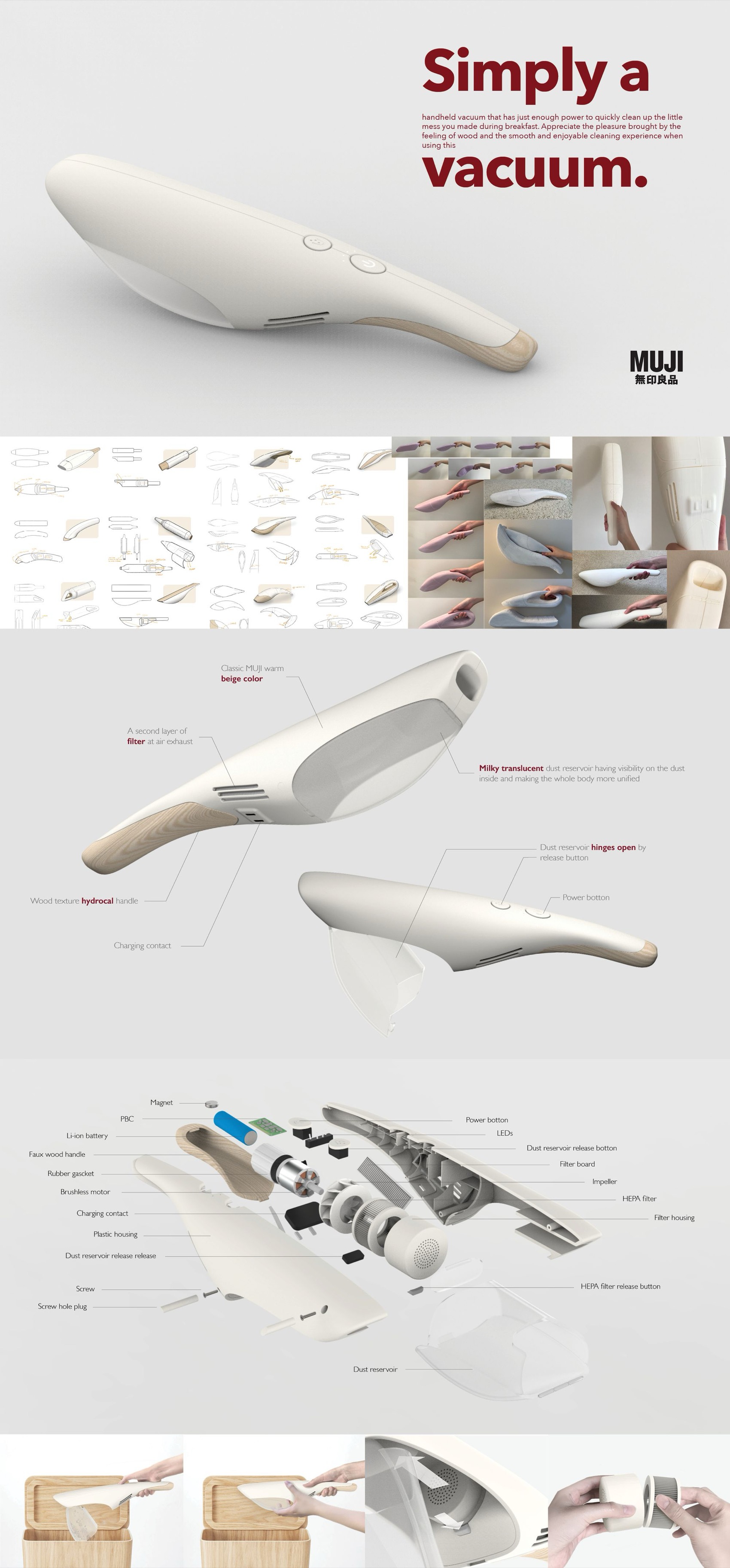 Simply a vacuum — an industrial design concept board